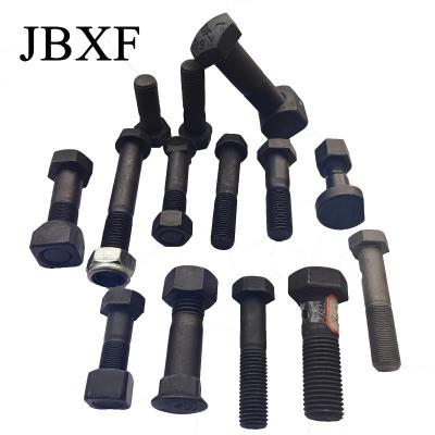 China Track Link Screw Pc200 Pc300 Pc400 Grade 12.9 Bucket Tooth Bolt And Nut For Excavator for sale