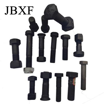 China Zinc Plated Excavator Bucket Bolt And Nut Backhoe Track Shoe Bolts And Nuts Corrosion Resistance for sale