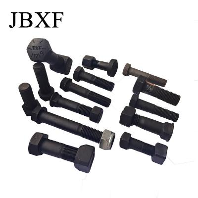 China 1S1859 1S1860 Excavator Track Shoe Bolts And Nuts 19mm For Caterpillar CAT 225BLC for sale