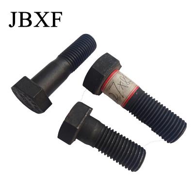 China Black Din933 M6/M10/M12/M13 Fasteners 18X80mm 8.8 Hex Head Bolts With 50mm Length Nuts And Tuerca Y Perno for sale