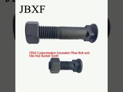 OEM Customization Excavator Plow Bolt and Hex Nut Bucket Tooth