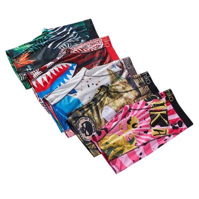 China Polyester Printing Design Cotton Underwear Boxer Briefs Antibacterial Custom Made Man for sale