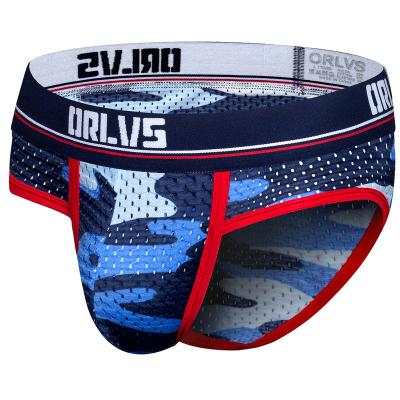 China Orlvs Brand Camouflage Antibacterial Boxer Shorts Sexy Boxer Men's Underwear Jockstrap Briefs for sale