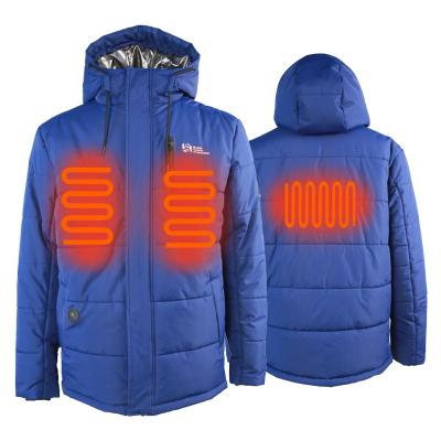 China Wholesale Waterproof Winter Jacket Rechargeable Battery Warm Waterproof Hunting Outdoor Heated Jacket for sale