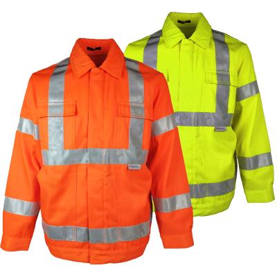 China Coal Workwear High Quality Safety Construction Clothes Hi Vis Men High Visibility Long Sleeve Shirt Work Wear for sale