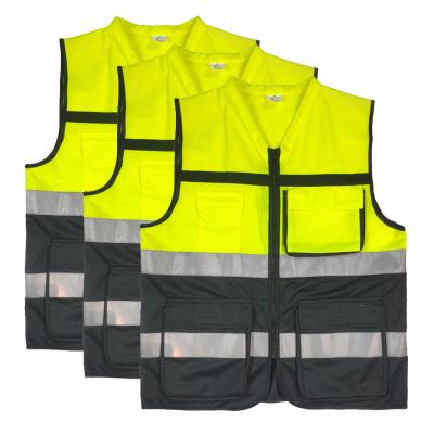 China High Visibility Hi Vis Multi Pocket Reflective Safety Wholesale High Quality Vest for sale