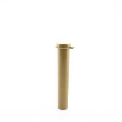 China 94mm Pharmaceutical And Logo Customized Gold Color Plastic Packaging Tube for sale