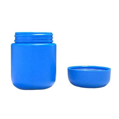 China Medicine Custom Round Bottom plastic jars CR cap bottles plastic vial 3OZ PE Flower jars with Dome Lid for sale