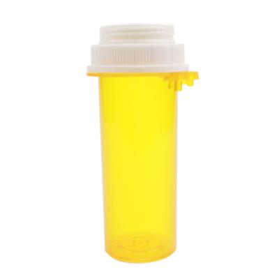 China Amber Medicine 30dr Child Proof Thumb Proof Tab Reversible Caps Plastic Pill Prescription Bottles for sale