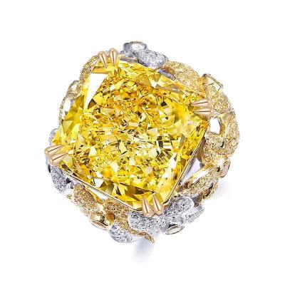 China Other Fashion Anster diamond  15.0ct Cushion Cut ring for woman for sale