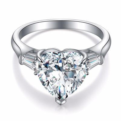 China Other Fashion Anster diamond  3.0ct Heart Cut ring for woman for sale