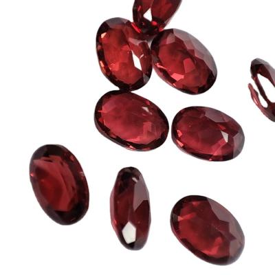 China Garnet High Quality Natural Gemstone Bulk Oval Ruby Red Mozambique Garnet For DIY Jewelry for sale