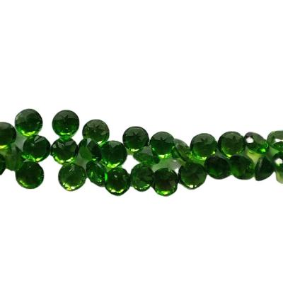 China Color Change Wholesale Natural gemstone round emerald Mozambique garnet for jewelry for sale