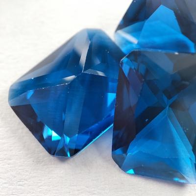 China Sapphire Manufacturers wholesale Jewelry Hot Sale Bulk Rectangular Blue Spinel sapphire gemstones for sale