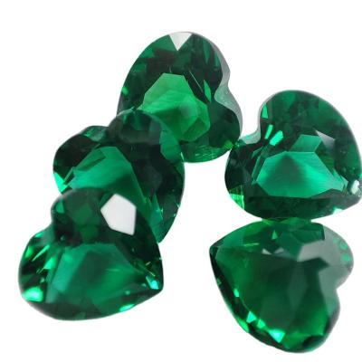 China Sapphire High quality Emerald Baguette Cut Lab Created Zambian Emerald green Gemstone for sale