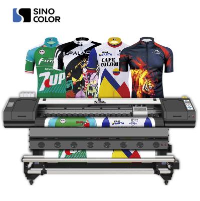 China Garment Shops Factory Direct Sale 1.8m 3.2m Dual I3200 Heads Large Large Format 2400dpi Inkjet Sublimation Textile Printer for sale