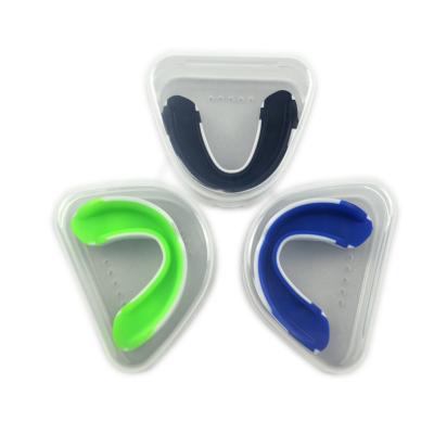 China Moldable High Quality Teeth Protector OEM EVA Sports Mouth Guard Copy With Logo Support Samples Football Martial Arts Mouthguard for sale