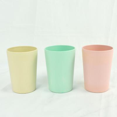 China 350ml Fiber Beverage Drinkware Sustainable Bamboo Non-Toxic Bamboo Cup Dishwasher Safe Custom Drinkware for sale