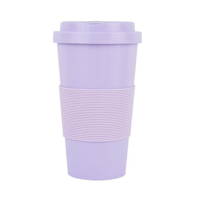 China Wholesales 600ml 21oz Biodegradable Custom Logo Coffee Mug Tumbler Spill Proof Reusable Eco Friendly 100% Biodegradable Mug for sale