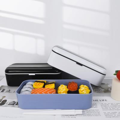 China BPA Free Leak Free Microwavable Odorless Single Layer Sealable Strap Food Storage Container PP Plastic Bento Boxes for sale