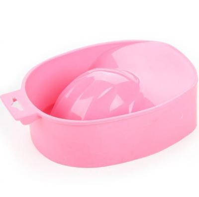 China Portable Fashion Salon Nail Art Plastic Finger Manicure Bowl Convenient Nail Care Use Soak Off Bowl Hand Spa Bowl for sale