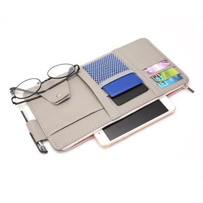 China New China-chic Storage Box Sunglasses Clip Organizer CD DVD Bill Pen Business Card Holder Car Sun Visor Stowing Tidying Car Accessories for sale