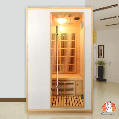 China Computer control panel sauna two person dry room L2V with all sauna accessories for sale