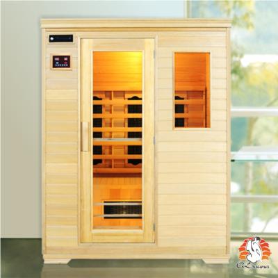 China Computer Control Panel 3 People Infrared Sauna Cabins L3T for sale