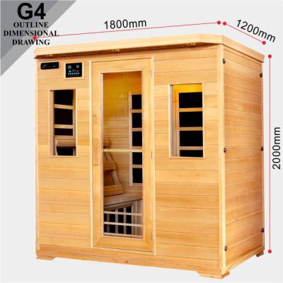 China Full Spectrum Low Carbon Computer Control Panel Infrared EMF Sauna Equipment G4 Sauna Room for sale