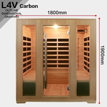 China Computer Control Panel Full Spectrum Spa Sauna Equipment L4V Infrared Sauna for sale