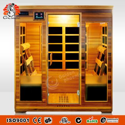 China Computer Control Panel Luxury Beautify 2100W CE Certified Infrared Therapy Carbon Sauna Room L4 for sale