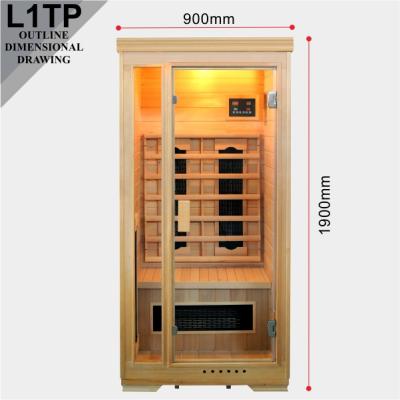 China Cheap Price Computer Control Panel Ceramic Sauna Heater Sauna Cabinet Full Spectrum Sauna Cabins L1TP for sale