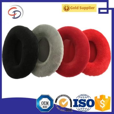 China Dongguan OEM mnfr. Replacement Velvet Earpad for little Momentum On Ear Headphone in Claret Red,Red,Gray, Black for sale