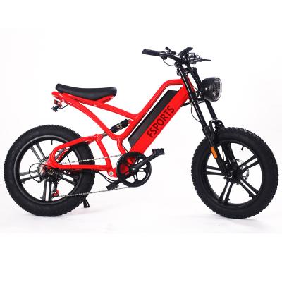 China Aluminum alloy Best buy 20 inch high tire 500W mountain dirt mtb mine fast powerful electric bike for sale for sale