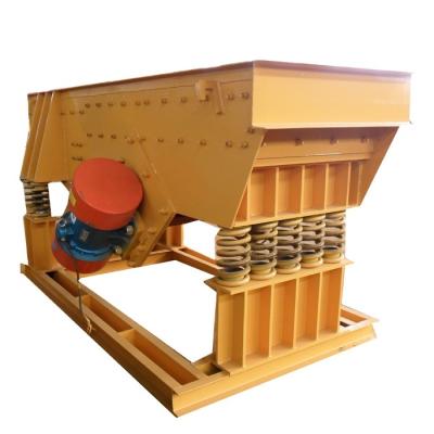 China Feeding materials small stone vibrating feeder with classiffer grid used in stone factory for sale