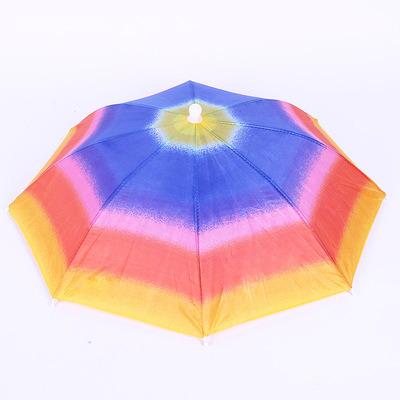 China Modern Worked Ads Use National Flag Umbrellas Hats Fans Parasol Hats Umbrellas for sale