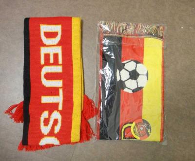 China 2016 Football Fan Lead Trade GERMANY Football Fan Wholesale Gift Knitted Scarf for sale