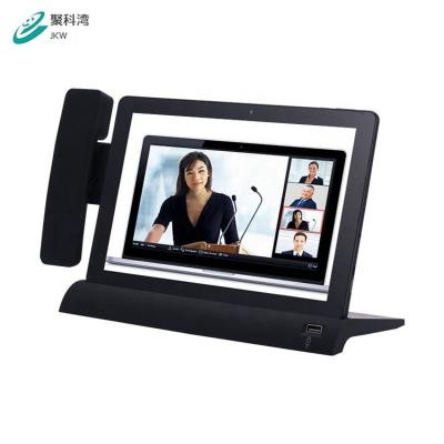 China Hard Tablet With Charging Base Microphone WiFi Tablet 10.1 Inch Android Hotel Tablet for sale