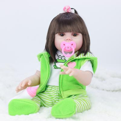 China Cartoon Toy Popular Tradition 16 Inch Sucking Water Drinks Silicone Real Doll Realistic Noise Newborn Doll Pees Reborn Baby - Doll for sale