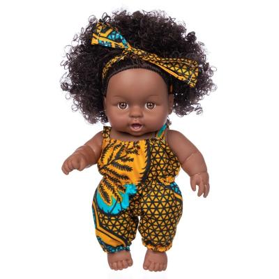 China Toy Sale Baby Toys Manufacturer Cute Kids Dolls Black African Cartoon Wholesale Interesting Pretty Gift Doll For Children for sale