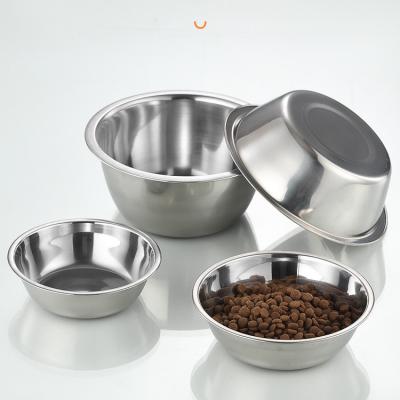 China Bow Customized Logo Feeding Dog Bowl 304 Stainless Steel Sustainable Pet Bowl Food Grade Stainless Material for sale