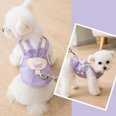 China Lovely Cute Cartoon Pet Supplies Amazon Selling Pet Trunk Return Traction Strap Cat Rope Vest Pet Harness Dog Harness Leash Warm Reflective Fashion for sale