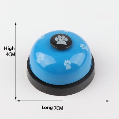 China HOT Selling TIKTOK Latex Pet Ring Trainer Pet Puzzle Toy Footprint Ring Cat and Dog Bell Dog Paw Print Ring Bell for sale