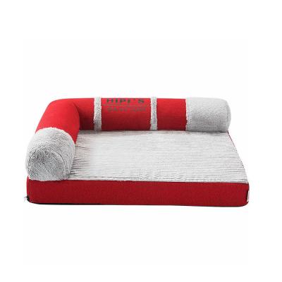 China Manufacturer Wholesale Comfortable Waterproof Oxford Cloth Rectangle Pet Bed for sale