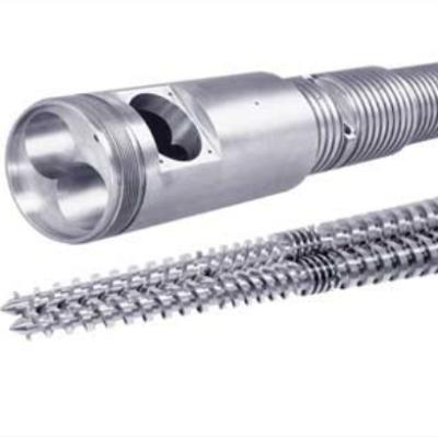 China Hotels Plastic Extrusion Screw For Extruder Screw And Barrel for sale