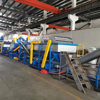 China Factory PET Bottle Crushing Pelletizing Line Wasted Tech Machine Key Plastic Recycling Training Power for sale