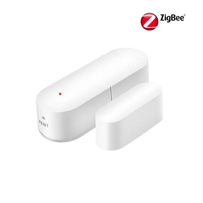 China White Security Open-Closed Alarm Alert Notification App Tuya Zigbee Door Sensor Door Detectors Compatible With Alexa Google Home ZGB-D001 for sale