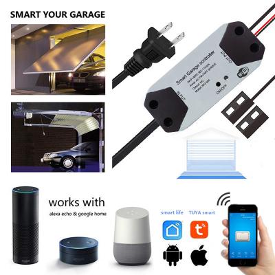 China Open/Close Garage By Phone SmartLife/Tuya APP Control Wifi Switch Garage Door Opener Smart Controller Work With Alexa Echo Google Home No Hub Require for sale