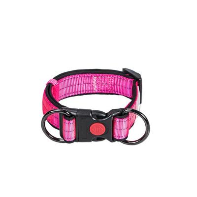 China Custom Pet Adjustable Rope Safety High Quality Nylon Reflective Dog Collar for sale