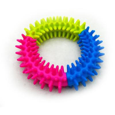 China High Quality Viable Teeth Cleaning Chew Bite Ring Natural Rubber Dog Pet Resistant Toy---- Rubber TPR for sale